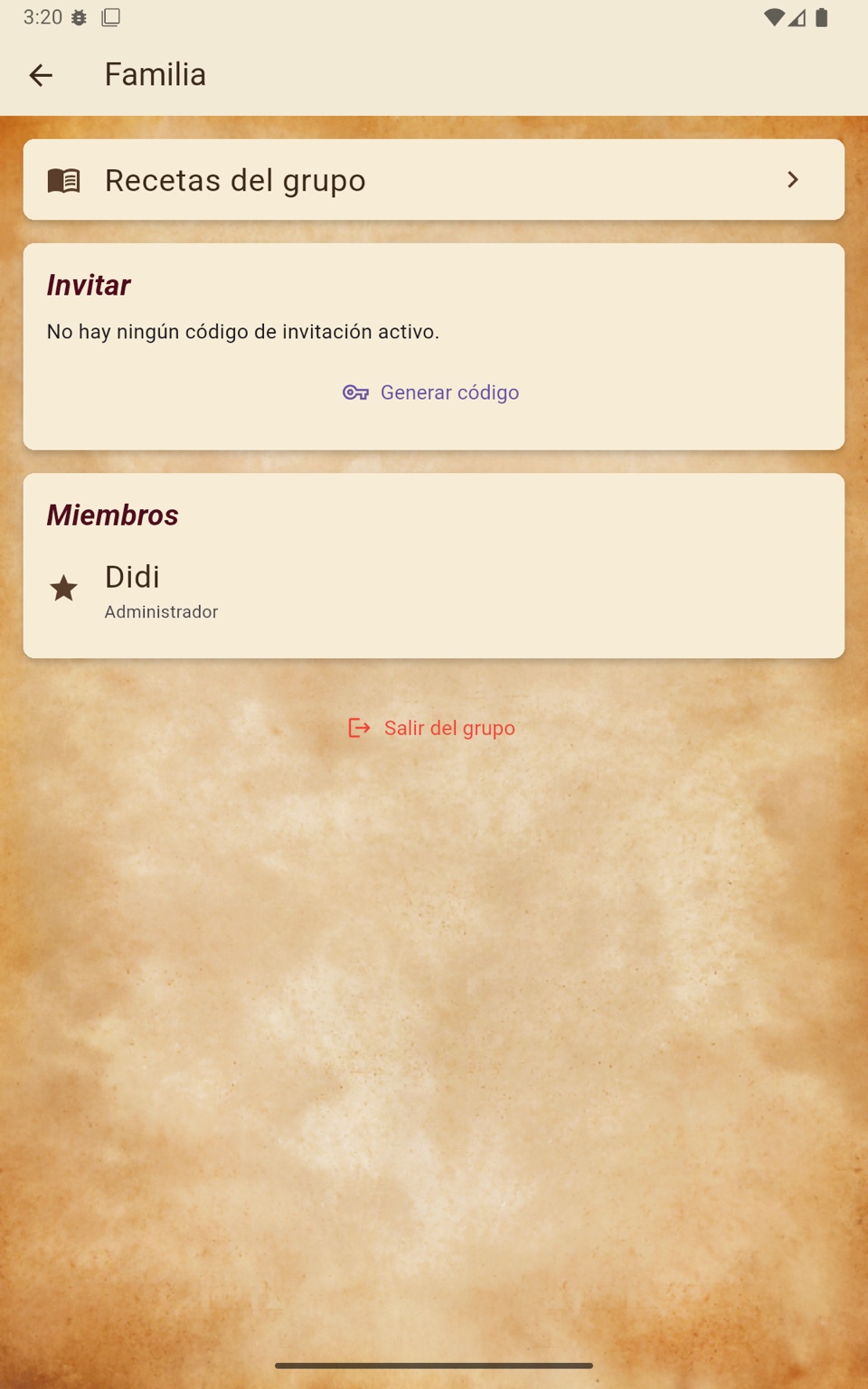 Grupo familiar en ReDict